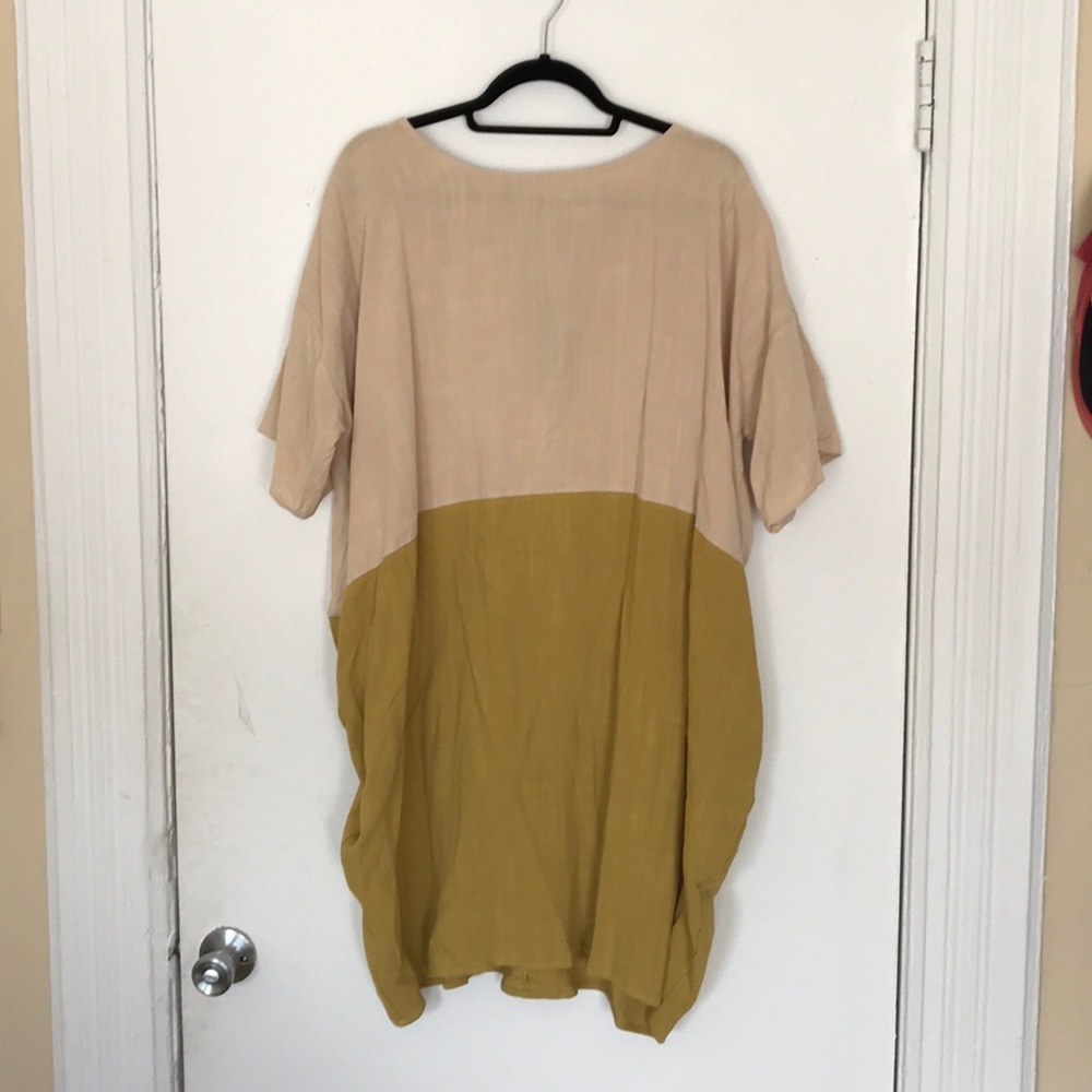 Roolee Olive and Tan Dress